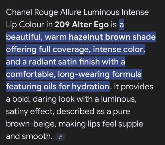 CHANEL Lipstick Rouge Allure in shade #209 Alter Ego. NIB! - Picture 6 of 6